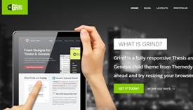 Grind responsive Thesis skin for Wordpress
